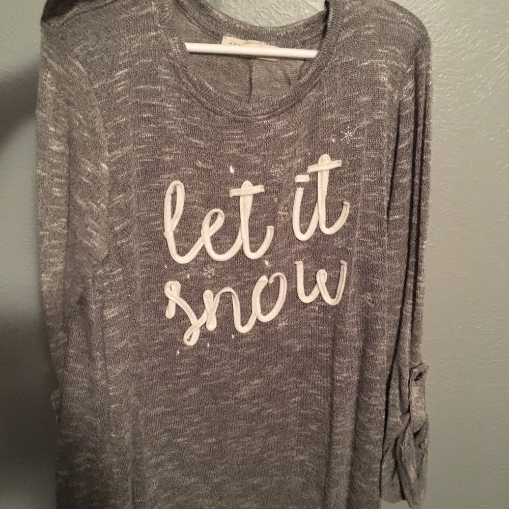 Let it snow girls sweater
